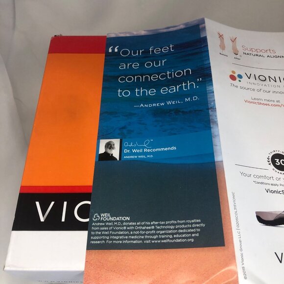 Vionic Amber Snake Skin Slingback adjustable Sandals Size 7 - Picture 7 of 10